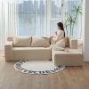(Video)Compressed Modern Modular Sectional Sofa, L-Shaped Couch Minimalist 2 Pieces Cloud Couch foam Sofa with Pillows for Living Room Apartment, No A