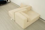 (Video)Compressed Modern Modular Sectional Sofa, L-Shaped Couch Minimalist 2 Pieces Cloud Couch foam Sofa with Pillows for Living Room Apartment, No A