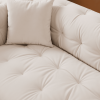 WKS12 Vintage medieval style sofa, white, complete only need to install feet can use it, with 2 throw pillows