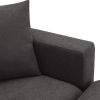[VIDEO provided] [New] 100.4*64.6" Modern Sectional Sofa,L-shaped Couch Set with 2 Free pillows,4-seat Polyester Fabric Couch Set with Convertible Ott