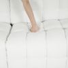 102 inch beige teddy fleece sofa with two throw pillows in living room Bedroom apartment sofa supported by hardware feet