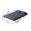55‚Ä≥ Convertible Chair Bed, Tri-Fold Sofa Bed with Adjustable Backrest & Pillow, Leisure Chaise Lounge Couch with Sturdy Steel Frame for Home & Offic