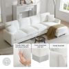 [VIDEO provided] [New] 119*55" Modern Oversized Sectional Sofa,L-shaped Luxury Couch Set with 2 Free pillows,5-seat Chenille Indoor Furniture with Cha