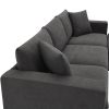 [VIDEO provided] [New] 100.4*64.6" Modern Sectional Sofa,L-shaped Couch Set with 2 Free pillows,4-seat Polyester Fabric Couch Set with Convertible Ott