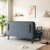 55‚Ä≥ Convertible Chair Bed, Tri-Fold Sofa Bed with Adjustable Backrest & Pillow, Leisure Chaise Lounge Couch with Sturdy Steel Frame for Home & Offic