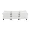[VIDEO provided] [New] 92*63"Modern Teddy Velvet Sectional Sofa,Charging Ports on Each Side,L-shaped Couch with Storage Ottoman,4 seat Interior Furnit