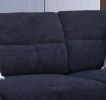 Diego 103.5" Black Fabric Sectional Sofa with Right Facing Chaise, Storage Ottoman, and 2 Accent Pillows