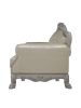 ACME Dresden Chair w/2 Pillows, Synthetic Leather & Bone White Finish LV01690