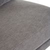 100*65*101cm High Back Belt Waist Pillow Log Color Solid Wood Armrest Backrest Seat Frame Iron Frame Indoor Rocking Chair/armchair dual use Dark Gray