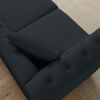 [Video] 80" Chesterfield Sofa Black Velvet for Living Room, 3 Seater Sofa Tufted Couch with Rolled Arms and Nailhead for Living Room, Bedroom, Office,