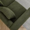 60Inch Oversized 2 Seater Sectional Sofa, Living Room Comfort Fabric Sectional Sofa-Deep Seating Sectional Sofa, Soft Sitting with 2 Pillows for Livin