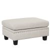 105" Modern Sectional Sofa with Storage Ottoman, L-Shape Couch with 2 Pillows and Cup Holder,Sectional Sofa with Reversible Chaise for Living Room,Lig