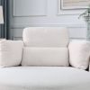 [Video] Welike Swivel Accent Barrel Modern Sofa Lounge Club Big Round Chair with Storage Ottoman TEDDY Fabric for Living Room Hotel with Pillows. *2PC