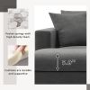 [VIDEO provided] [New] 100.4*64.6" Modern Sectional Sofa,L-shaped Couch Set with 2 Free pillows,4-seat Polyester Fabric Couch Set with Convertible Ott