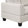105" Modern Sectional Sofa with Storage Ottoman, L-Shape Couch with 2 Pillows and Cup Holder,Sectional Sofa with Reversible Chaise for Living Room,Lig