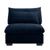 Armless sofa for flexible combination to become 2 seater 3 seater 4 seater sofa; Armless sofa with delicate and soft corduroy fabric, high resilience