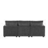 [VIDEO provided] [New] 84*57" Modern Modular Sofa, 4 Seat Chenille Sectional Couch Set with 2 Pillows Included, Freely Combinable Indoor Funiture for