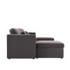 Modern Velvet Modular Sectional Sofa, U Shape Convertible Sofa Set with Pillows, Oversized Sectional Couches with Storage Ottomans for Living Room, Lo