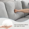 [VIDEO provided] [New] 108*85.5" Modern U Shape Sectional Sofa, 7 Seat Fabric Sectional Sofa Set with 3 Pillows Included for Living Room, Apartment, O