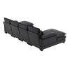 [VIDEO provided][New]109.8*55.9" Modern U-shaped Sectional Sofa with Waist Pillows,6-seat Upholstered Symmetrical Sofa Furniture,Sleeper Sofa Couch wi