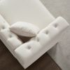 81.8" Chesterfield Sofa Grey Velvet for Living Room, 3 Seater Sofa Tufted Couch with metal foot and Nailhead for Living Room, Bedroom, Office, Apartme