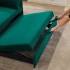 MH" Sleeper Sofa Bed w/USB Port, 3-in-1 adjustable sleeper with pull-out bed, 2 lumbar pillows and side pocket, soft velvet convertible sleeper sofa b