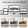 [New]87" Modern Sectional Sofa with coffee table,6-Seat Couch Set with Storage Ottoman,Various Combinations,L-Shape Indoor Furniture with Unique Armre