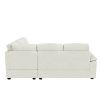 [VIDEO provided] [New] 84*84" Modern Velvet Sectional Sofa Set,Large U Shaped Upholstered Corner Couch with Ottoman,Armrest Pillow,6 Seat Indoor Furni