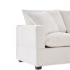 [VIDEO provided] [New] 110*57" Modern U Shape Modular Sofa, 6 Seat Chenille Sectional Couch Set with 2 Pillows Included, Freely Combinable Indoor Funi