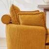 38"W Oversized Swivel Chair with moon storage ottoman for Living Room, Modern Accent Round Loveseat Circle Swivel Barrel Chairs for Bedroom Cuddle Sof