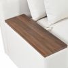 U_Style [ Video Provided] L-shaped Modular Sectional Sofa with Removable Back Cushions,3 Pillows and 2 Storage Spaces,Suitable for Living rooms,Office