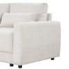 U_STYLE L-shaped Modular Sectional Sofa with Removable Back Cushions and 3 Pillows, Suitable for Living rooms, Offices, and Apartments