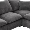 [VIDEO provided] [New] 84*84" Modern L Shape Modular Sofa, 5 Seat Chenille Sectional Couch Set with 2 Pillows Included, Freely Combinable Indoor Funit