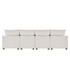 [VIDEO provided] [New] 110*57" Modern U Shape Modular Sofa, 6 Seat Chenille Sectional Couch Set with 2 Pillows Included, Freely Combinable Indoor Funi